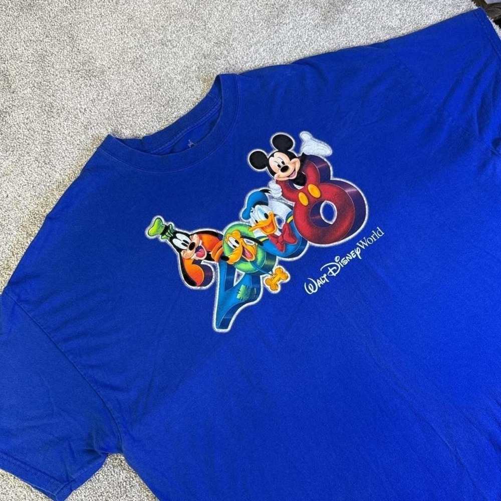 2008 Disney World Mickey Goofy Pluto Donald T-Shirt 3X Big & Tall